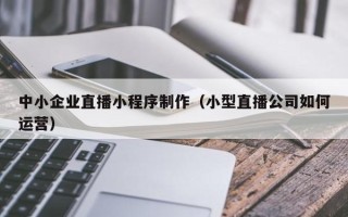 眉山中小企业直播小程序制作（小型直播公司如何运营）